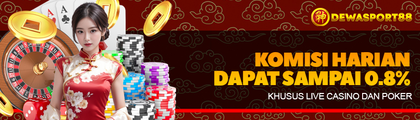 Komisi Live Casino dan Poker